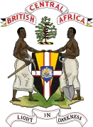 Escudo de armas del Protectorado Británico de África Central