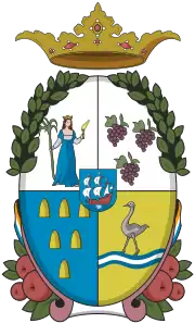 Escudo de la colonia neerlandesa del Brasil, usado entre 1624 y 1654