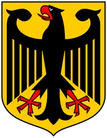 Reichsadler y escudo 1928-1935.