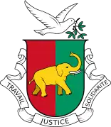 Escudo de armas de Guinea (1958-1984)