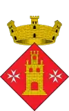 Escudo de Torrelameu, con una torre donjonada.