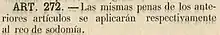 Fragmento del artículo 272 del Código Penal de 1863