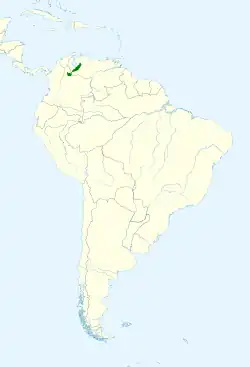 Distribución geográfica del inca verde.