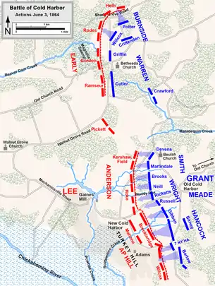 Día decisivo (3 de junio de 1864)      Confederación     Unión