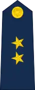 Insignia de subteniente de la Fuerza Aérea.