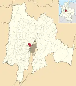 Funza ubicada en Cundinamarca