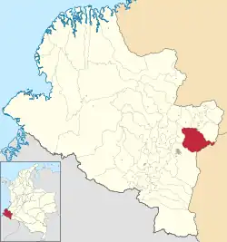 Buesaco ubicada en Nariño (Colombia)