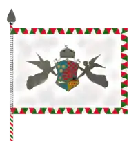 Anverso del estandarte del Honvéd húngaro.