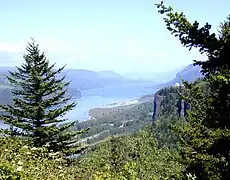 Garganta del río Columbia.