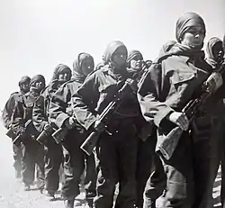 Mujeres soldados del Ejército de Liberación Popular Saharaui.