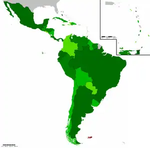      Países miembros     Países miembros     Países miembros     Territorio reclamado     No miembros