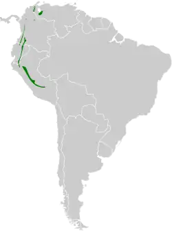 Distribución geográfica del bienteveo cejiamarillo.