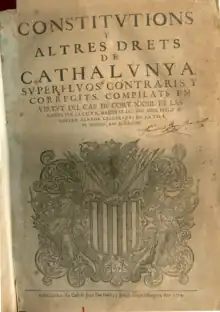 Tercer volumen de la compilación de 1702