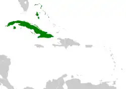 Distribución geográfica del pibí cubano.