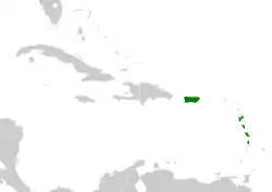 Distribución geográfica del pibí puertorriqueño.