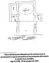 Plano planta antiguo, de 1645