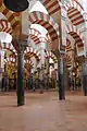 Mezquita de Córdoba, construida sobre la visigoda basílica de San Vicente Mártir.