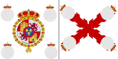 Banderas coronelas del Ejército Real