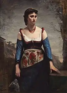 Jean-Baptiste-Camille Corot, Agostina, la italiana, 1866.