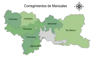 Corregimientos del municipio de Manizales