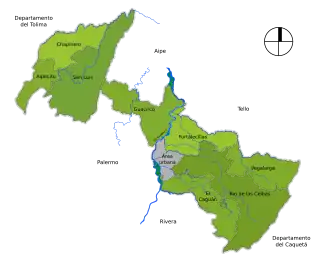 Corregimientos del municipio de Neiva