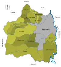 Corregimientos del municipio de Santiago de Cali