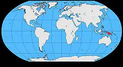 Mapa de distribución