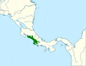 Distribución geográfica del cotinga turquesa.