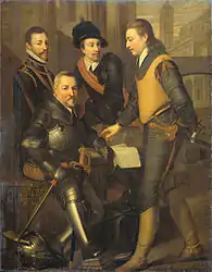 Luis (izquierda) con sus hermanos Juan (sentado), Adolfo y Enrique