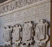 Patio de Enrique IV, escudo de armas de los capitouls.