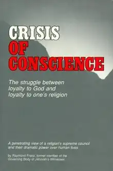 Portada del libro Crisis de conciencia de Raymon Franz en Inglés, publicado en 1983