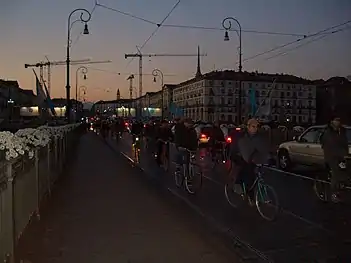 Via Po vista desde el Puente Víctor Manuel I.