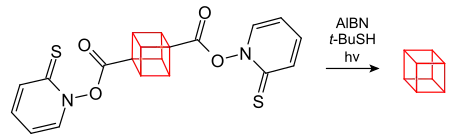 Síntesis del cubano über Hydroxamsäureester