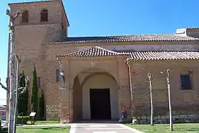 Iglesia de los Santos Justo y Pastor en Cuenca de Campos (Valladolid) del siglo XVI, mudéjar.