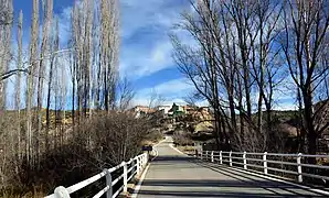 Cuesta del Rato (Castielfabib), desde el puente del Ebrón (2018).