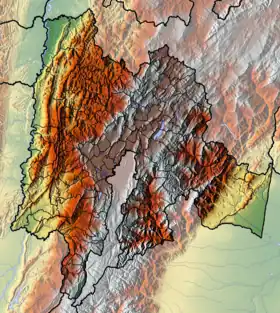 Laguna de Siecha ubicada en Cundinamarca