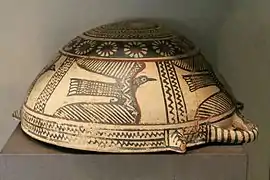 Taza de los pájaros, cerámica de Tebas (ca. 550 a. C.), estilo orientalizante.