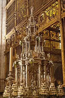 Custodia de Juan de Arfe y Villafañe en la catedral de Sevilla (1585-1587).