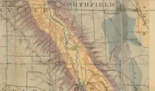 Mapa geológico de afloramientos rocosos