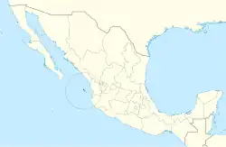 Distribución geográfica del colibrí piquiancho de Tres Marías.