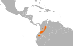 Distribución geográfica del vencejo de Cherrie.