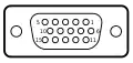 Pinout del conector DE-15F.