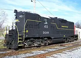 DVGR #40, a GP9 owned by the Shenandoah Valley RR