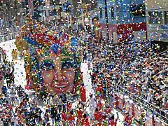 Desfile Magno en el Carnaval de Negros y Blancos