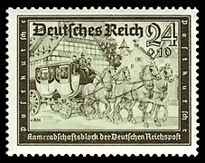 Diligencia postal ReichspostMiNr. 712