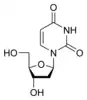 Estructura química of deoxiuridina