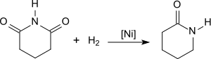 δ Valerolactam por Hidrogenación de la Glutarimid