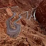 Paso de montaña en la garganta del Dadès