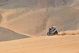 Marc Coma durante el Rally Dakar de 2010.