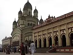 Dakshineswar Kali Temple is famous for its association with Ramakrishna.